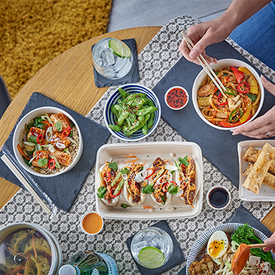Hot Asian food held in a Flexeserve unit